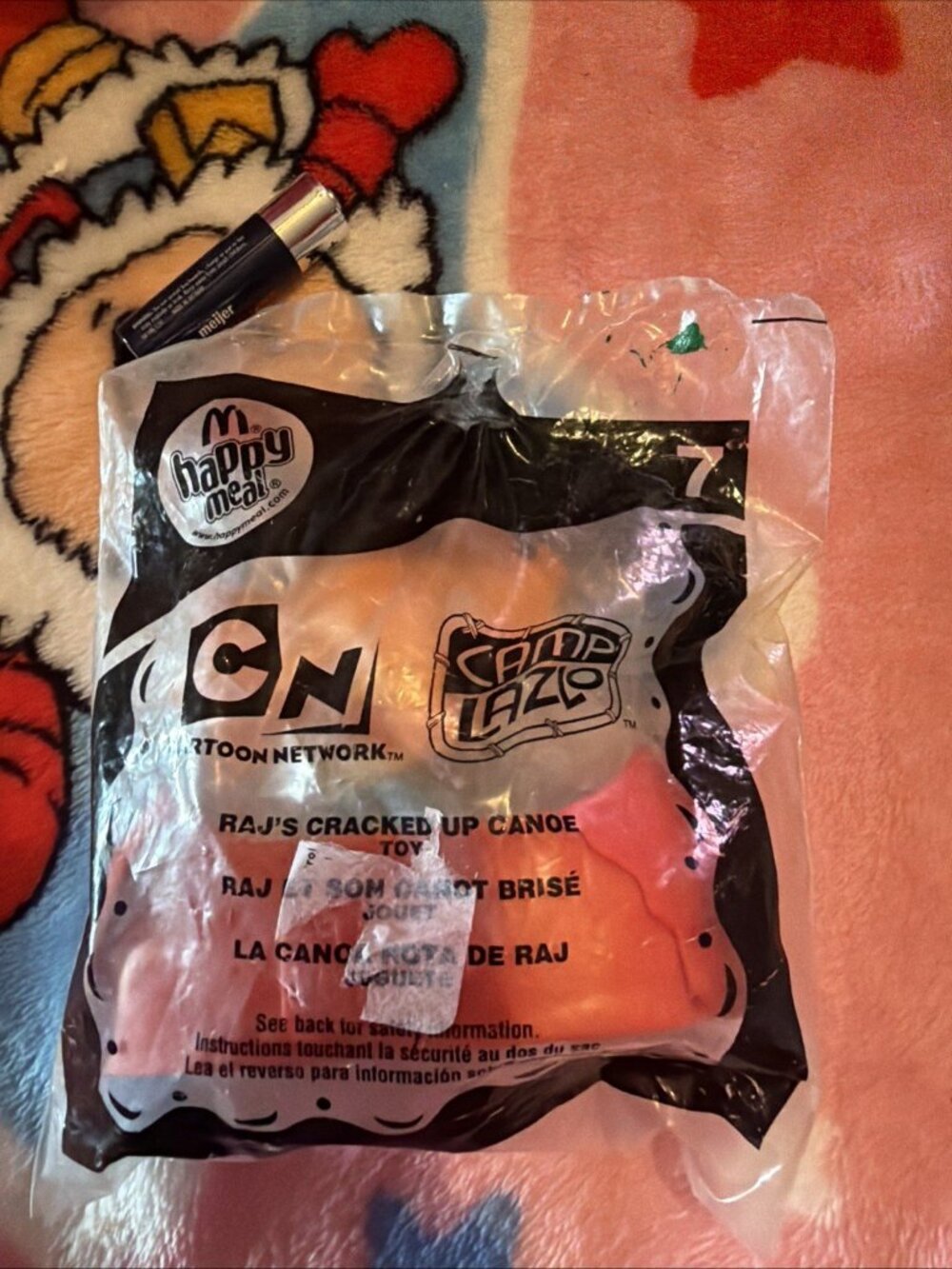 2007 McDonalds Happy Meal Cartoon Network Camp Lazlo Rajs Cracked Up Canoe 7 Toy